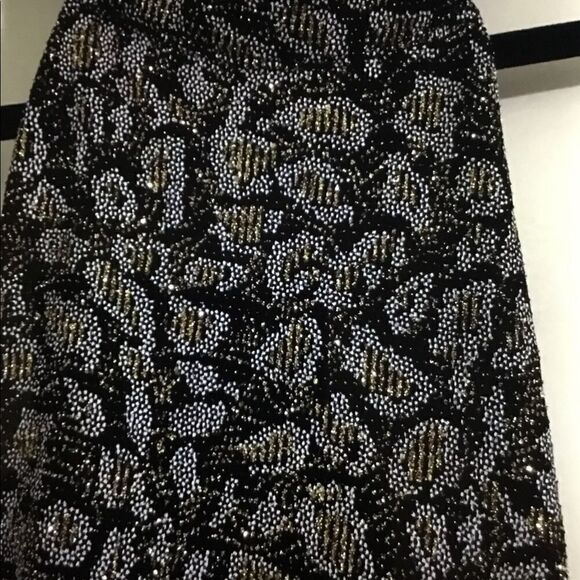 NWT~BEBOP Black/Gold Glitter Halter Party Dress L - Picture 2 of 3